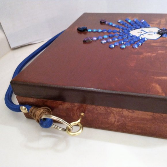 Suenos de Saundra Upcycle AVD Cigar Box, Purse - Picture 3 of 12